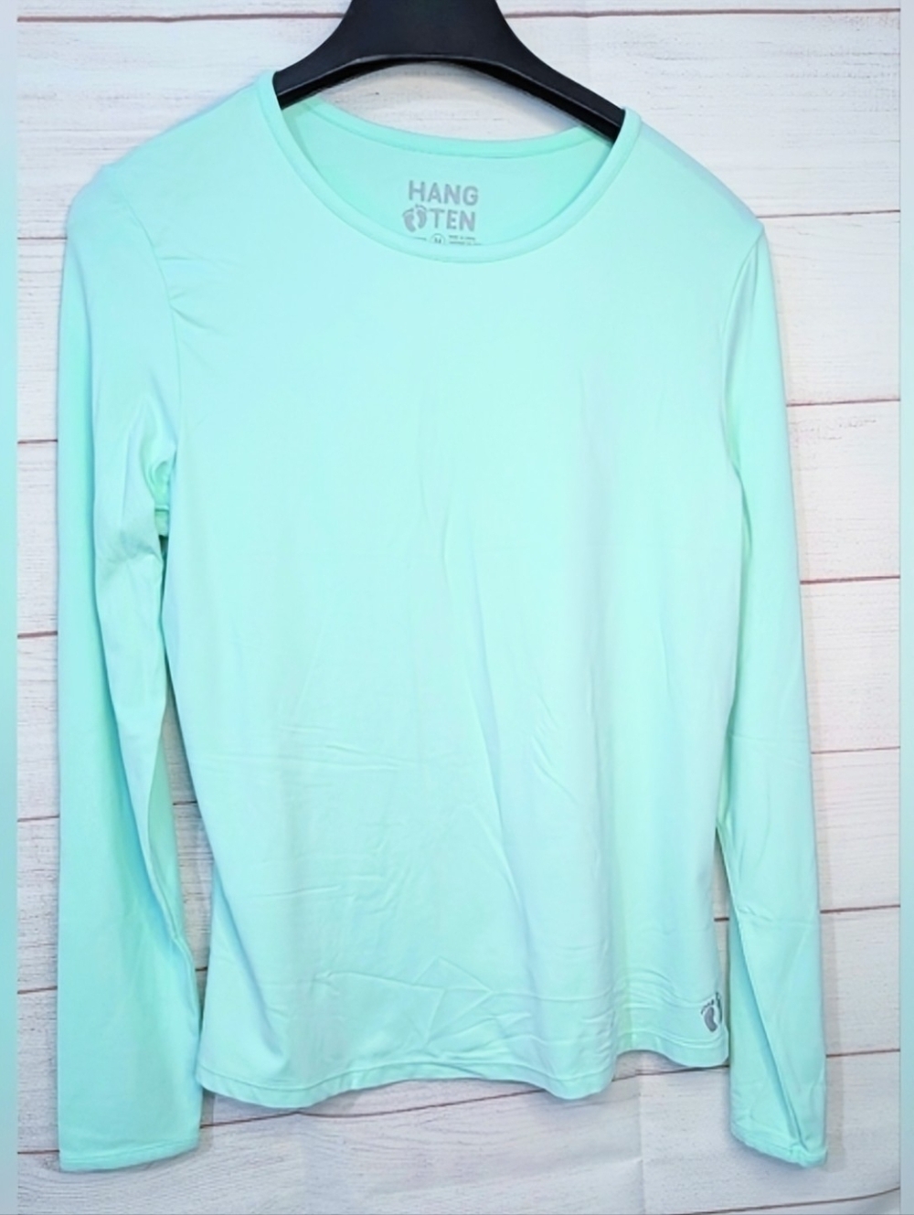 Nwot Rare Hang Ten Mint Green Athletic Top Size Medium